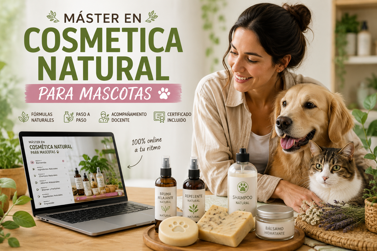 MÁSTER EN COSMETICA NATURAL PARA MASCOTAS
